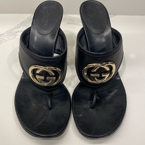 Gorgeous GUCCI double gold GG Thong. - Picture 1 of 6